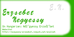 erzsebet negyessy business card